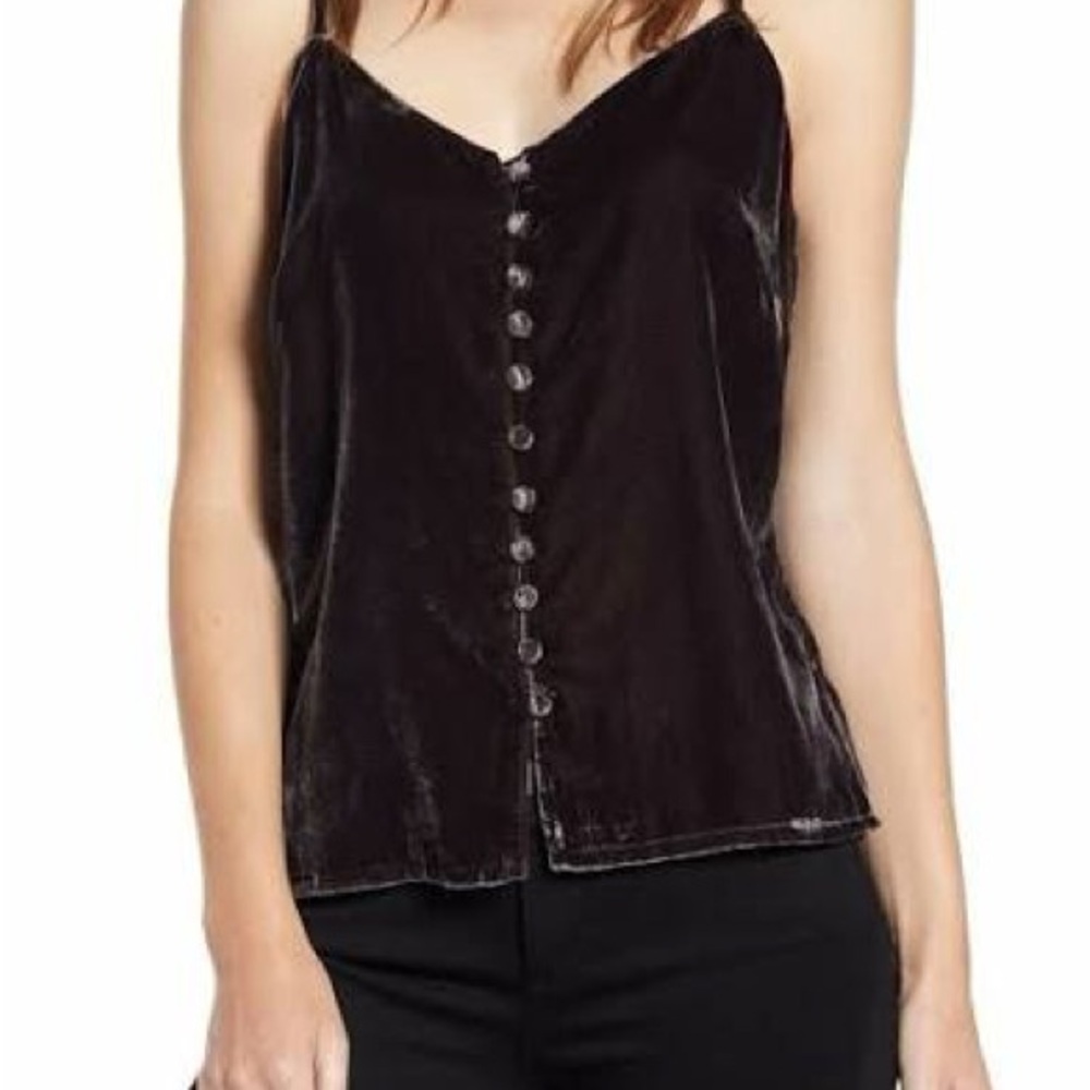 NWT Cupcakes and Cashmere Delaine Velvet Tank